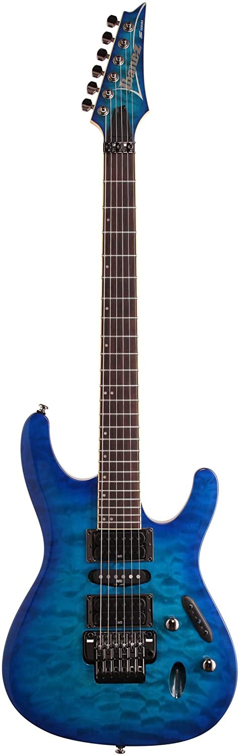 Ibanez S670QM S Series Electric Guitar Sapphire Blue