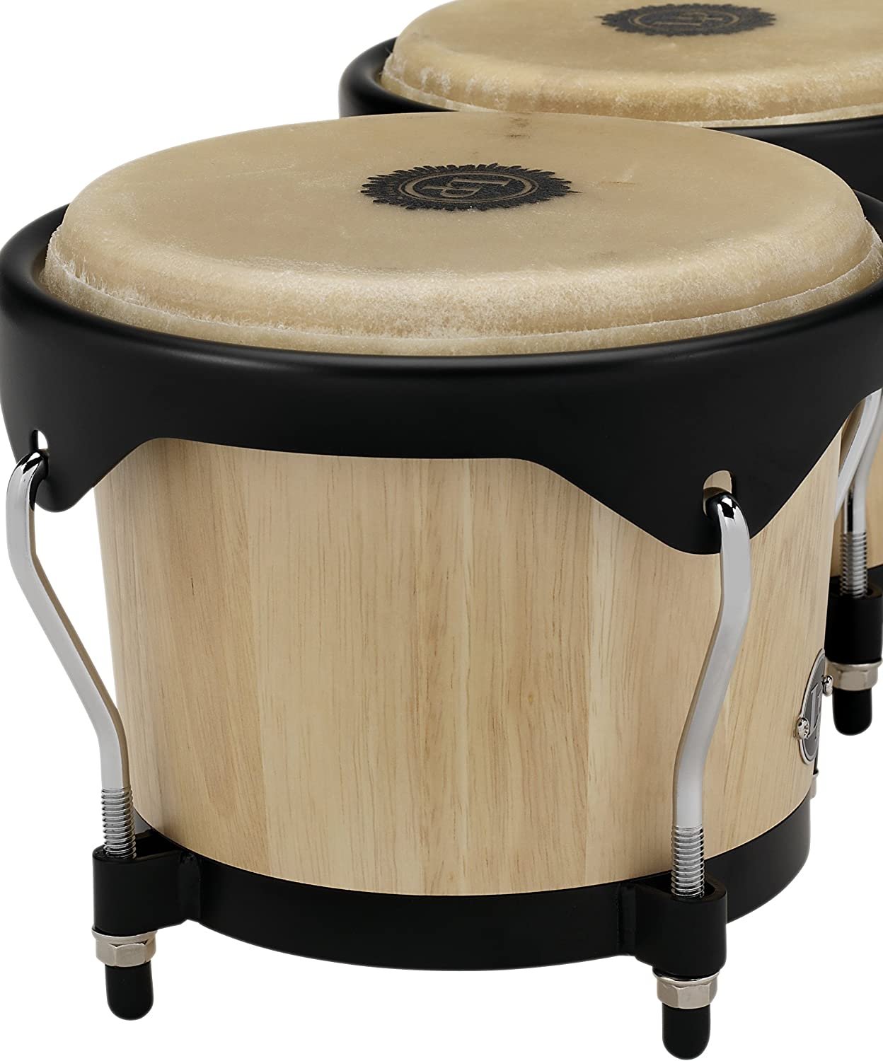 Latin Percussion LP601NY-AW LP City Wood Bongos - Natural 7-inch