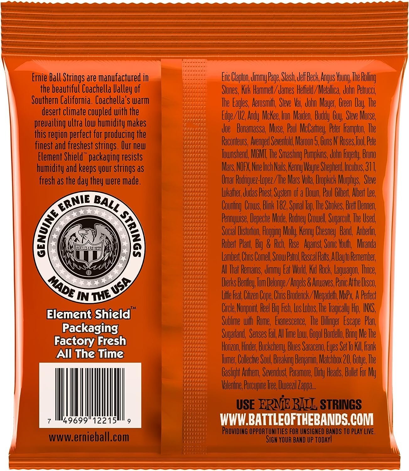 Ernie Ball Skinny Top Heavy Bottom Slinky Nickel Wound Electric Guitar Strings - 10-52 Gauge