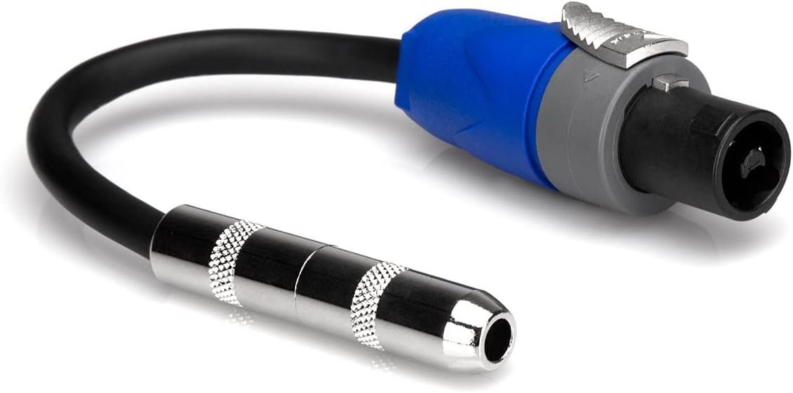 Hosa GSK-112 1/4-inch Female TS to Neutrik speakON Speaker Adaptor Cable