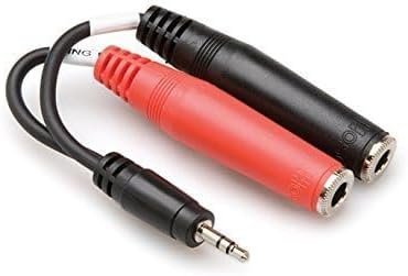 Hosa YMP-137 3.5 mm TRS to Dual 1/4" TSF Stereo Breakout Cable