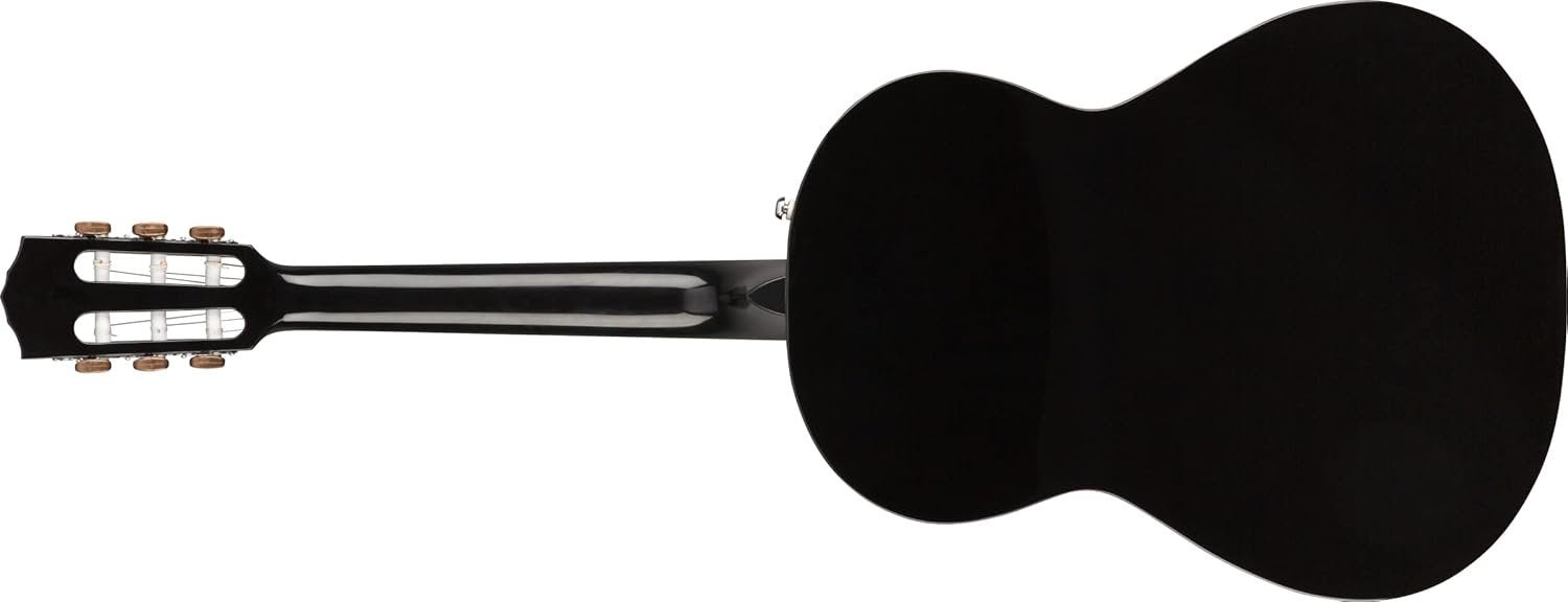 Fender CN-60S Concert Nylon String Acoustic Guitar, Black