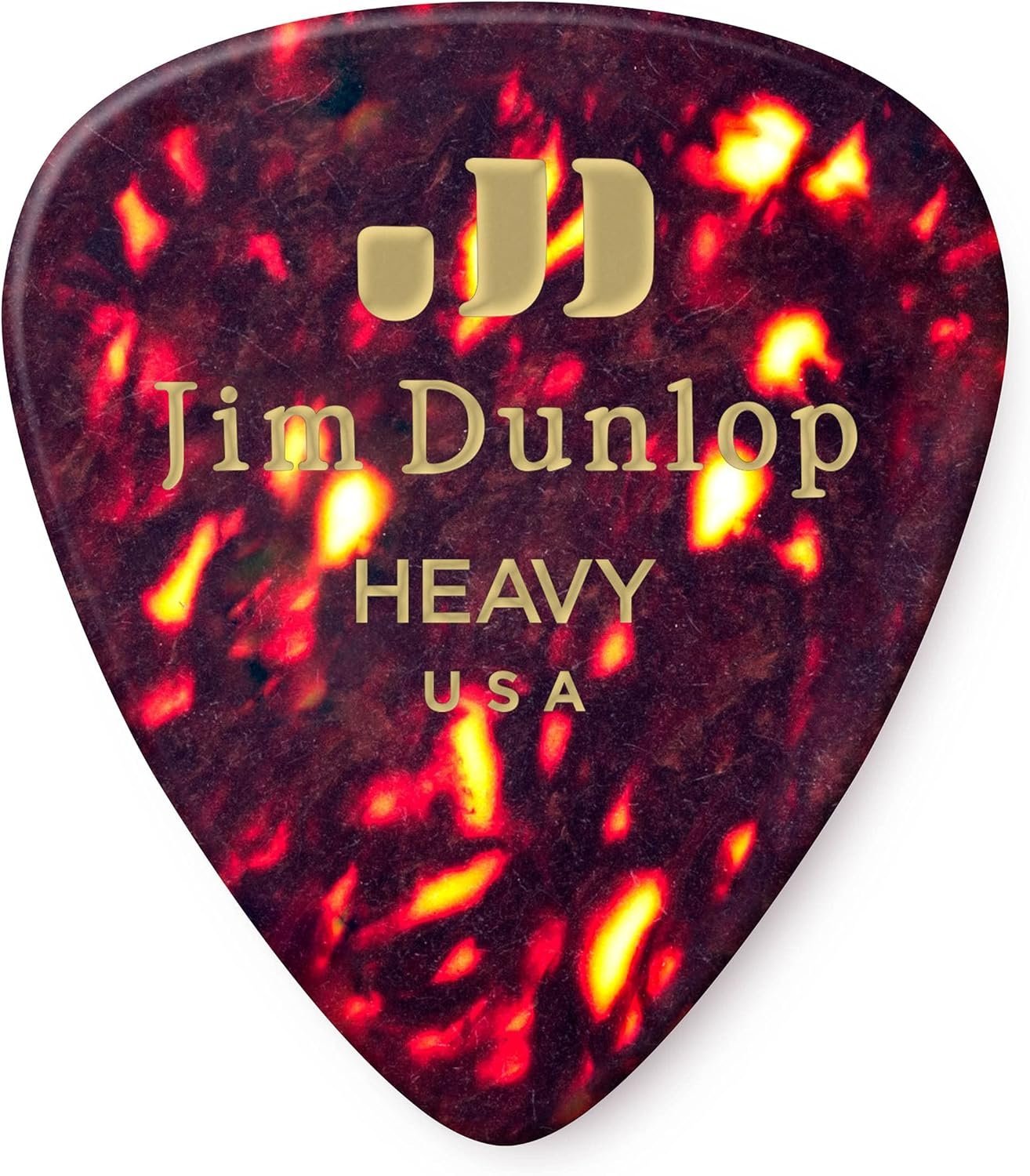 Jim Dunlop 483R05HV Shell Classic Celluloid Heavy Guitar Picks,
