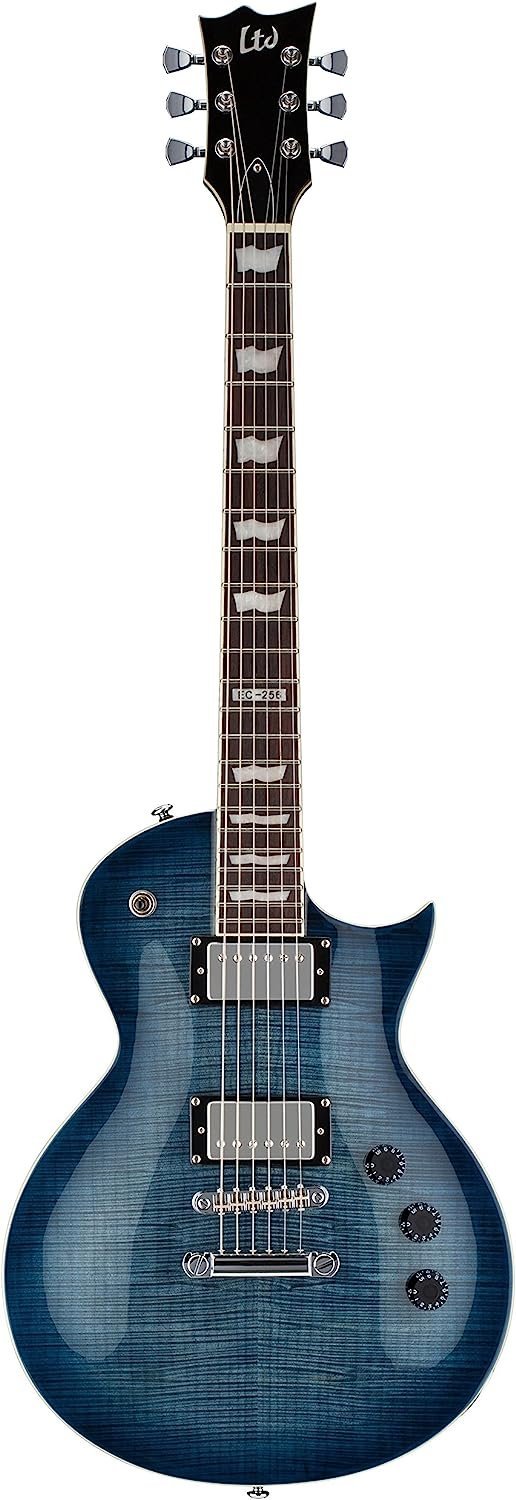 ESP LTD EC-256FM Electric Guitar, Cobalt Blue
