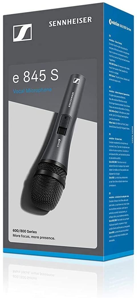 Sennheiser E 845-S Dynamic Super Cardioid Microphone
