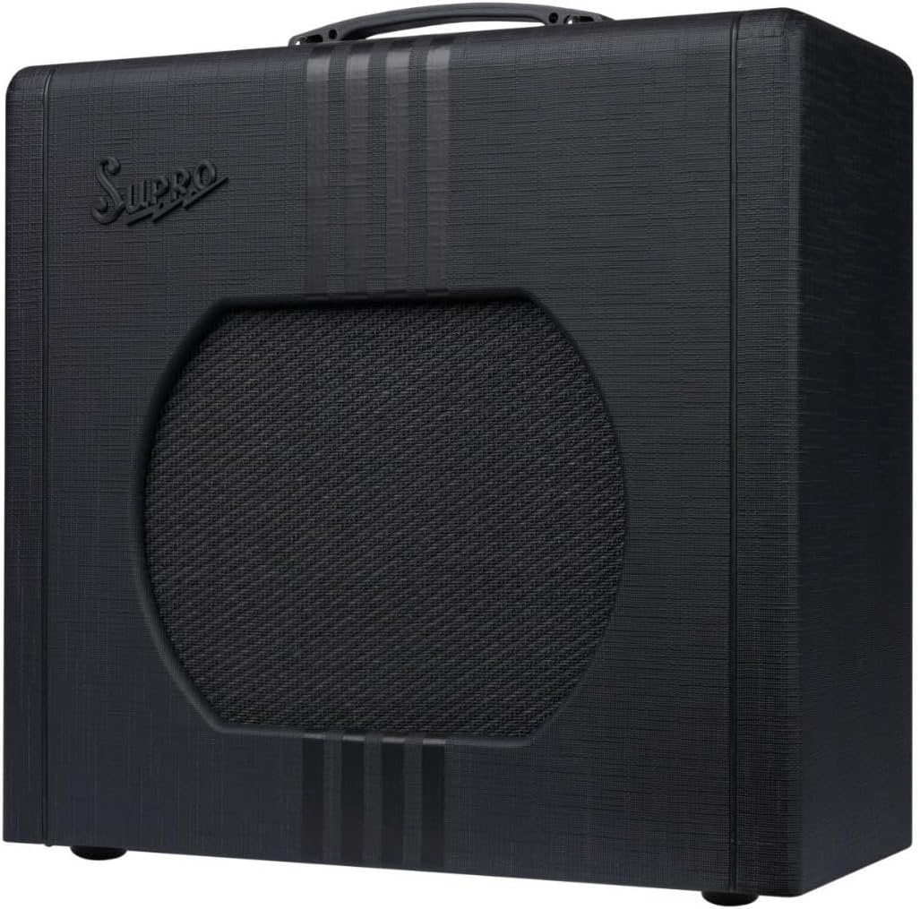Supro Delta King 12 1 x 12-inch 15-watt Tube Combo Amp - Black and Black