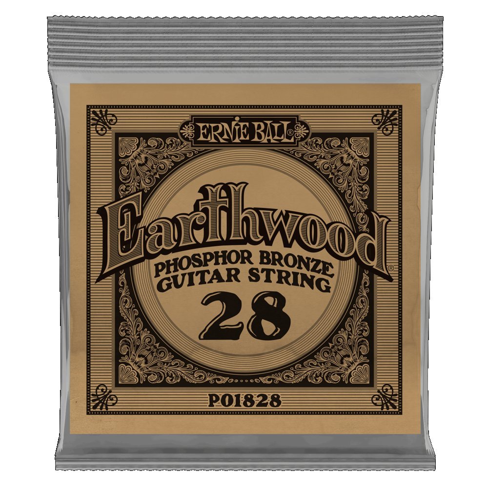 Ernie Ball .028W Gauge Phosphor Bronze Single String P01828