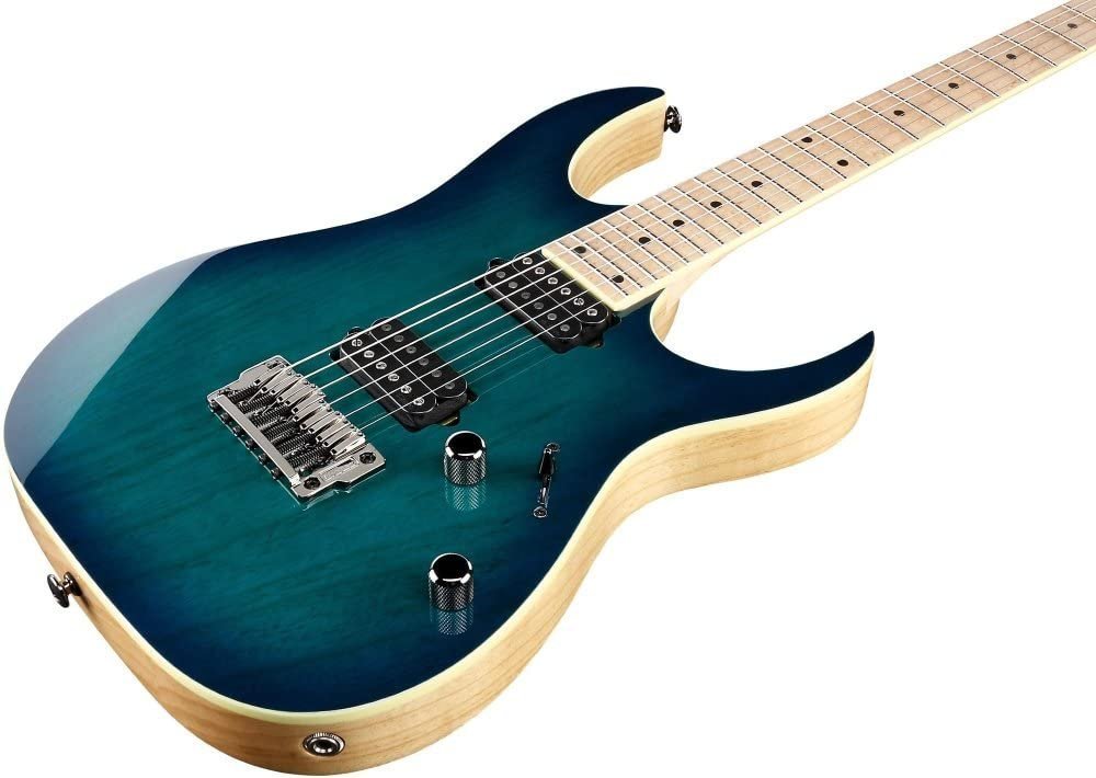 Ibanez RG652AHMFX Prestige RG Series 6-String Electric Guitar Nebula Green Burst