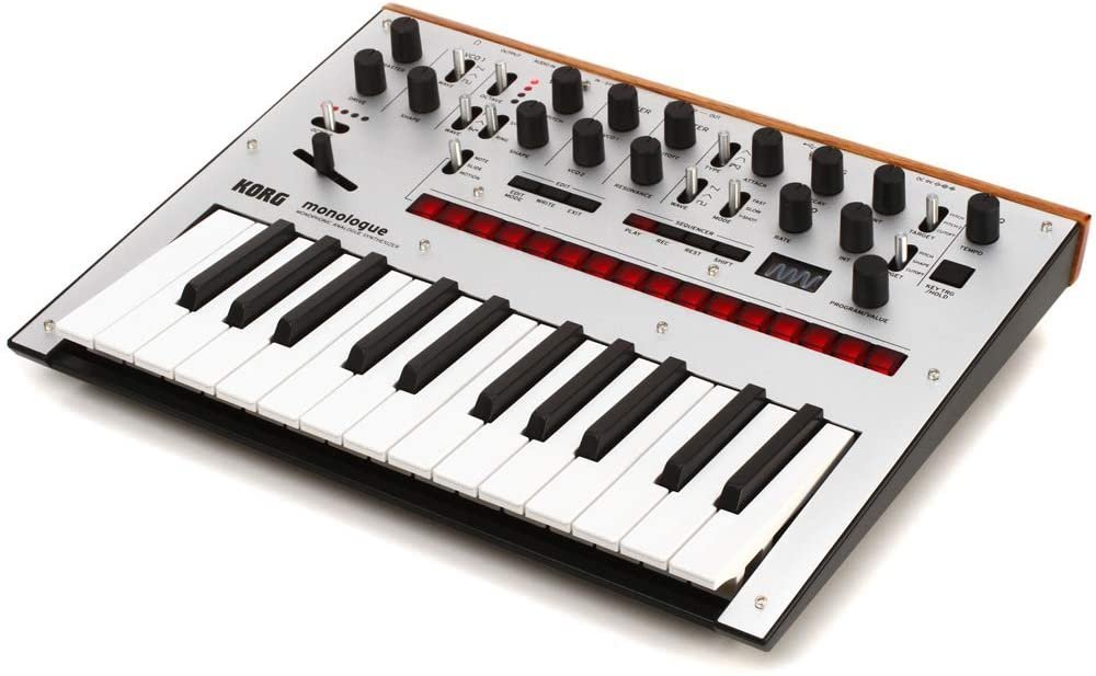 Korg Monologue Monophonic Analog Synthesizer with Presets-Silver (MONOLOGUESV)