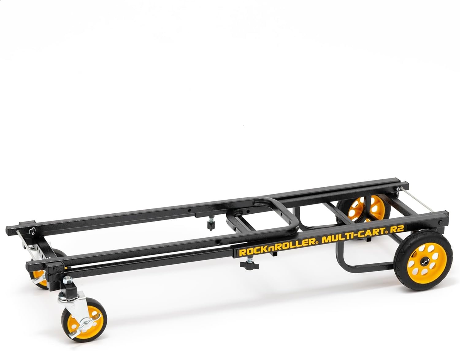 Rock-N-Roller R2RT (Micro) 8-in-1 Folding Multi-Cart/Hand Truck/Dolly/Platform Cart/26" to 39" Telescoping Frame/350 lbs. Load Capacity, Black