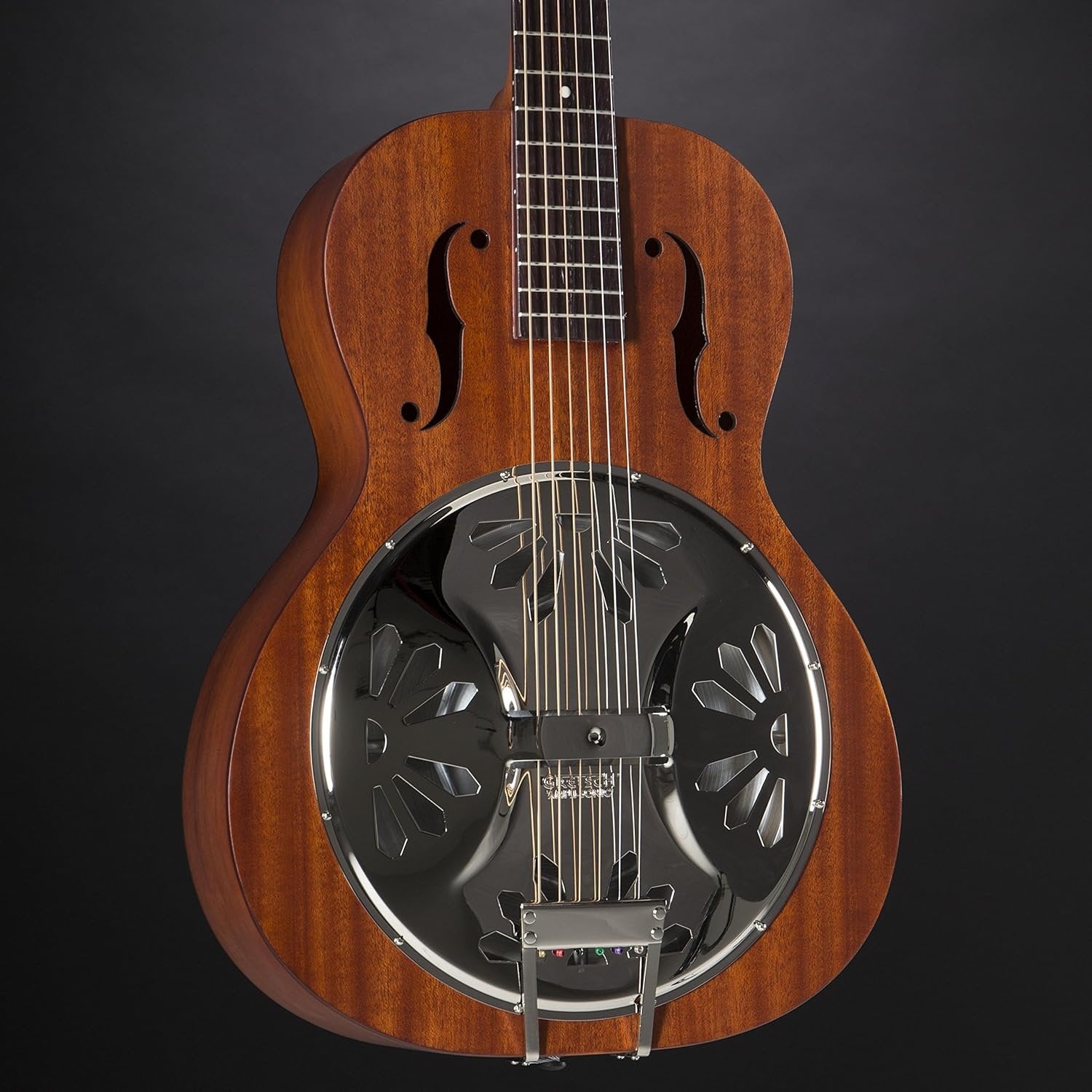Gretsch G9200 Boxcar Round-Neck Mahogany Body Resonator 6-String Guitar with Padauk Fingerboard (Natural Finish)