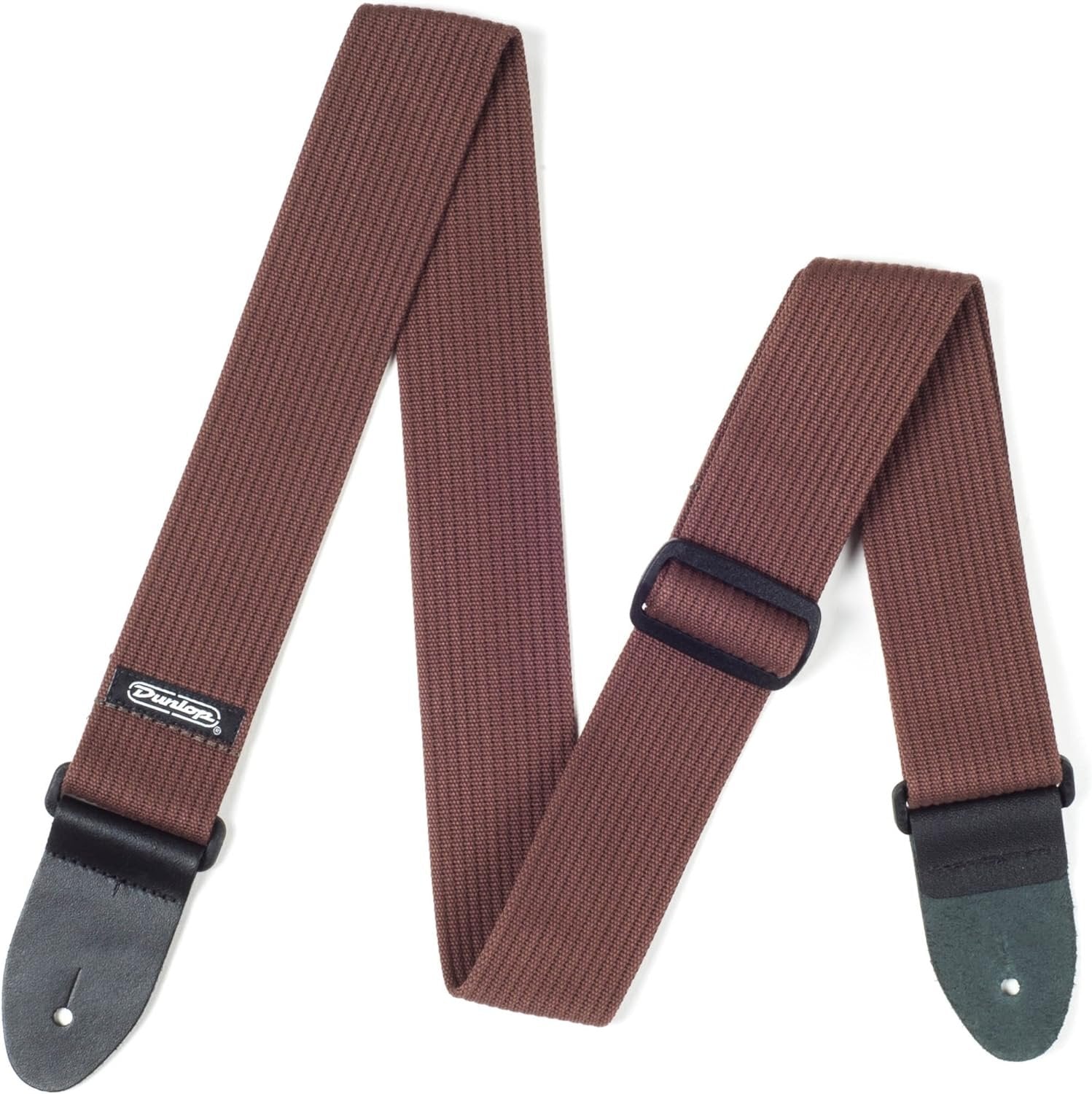 JIM DUNLOP Ribbed Cotton Strap Chocolate.