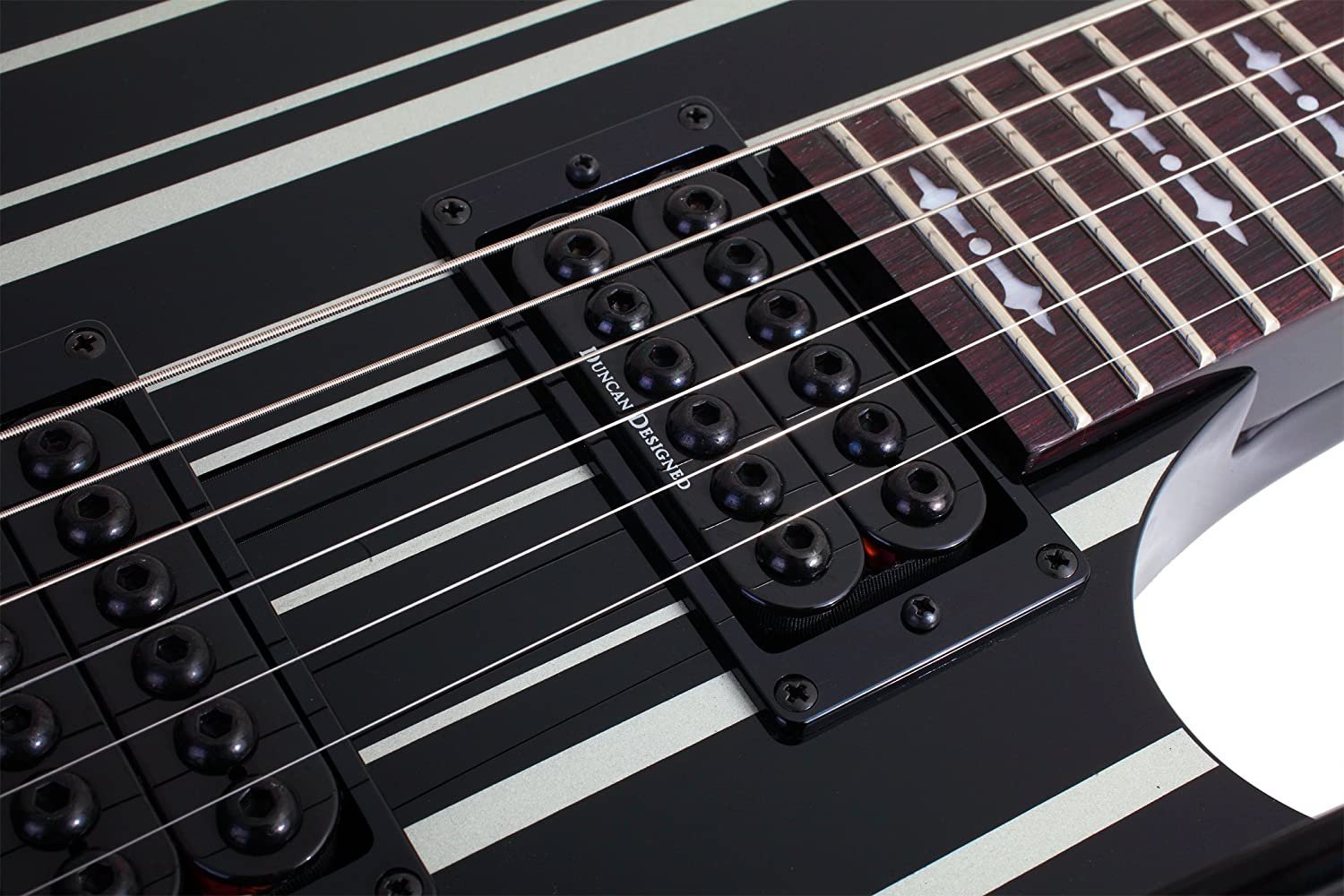 Schecter Synyster Gates Standard Electric Guitar Gloss Black with Silver Pinstripes