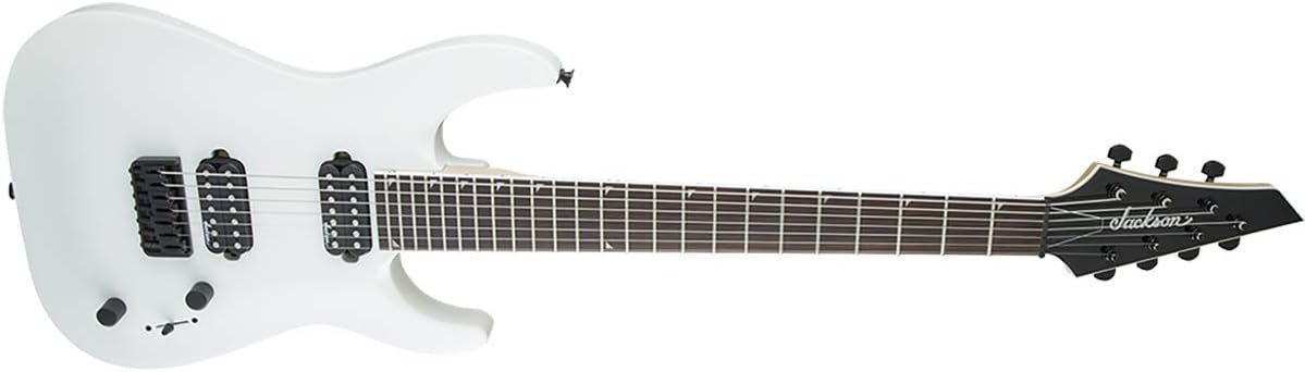 Jackson JS Series Dinky JS32-7 - Snow White with Amaranth Fingerboard