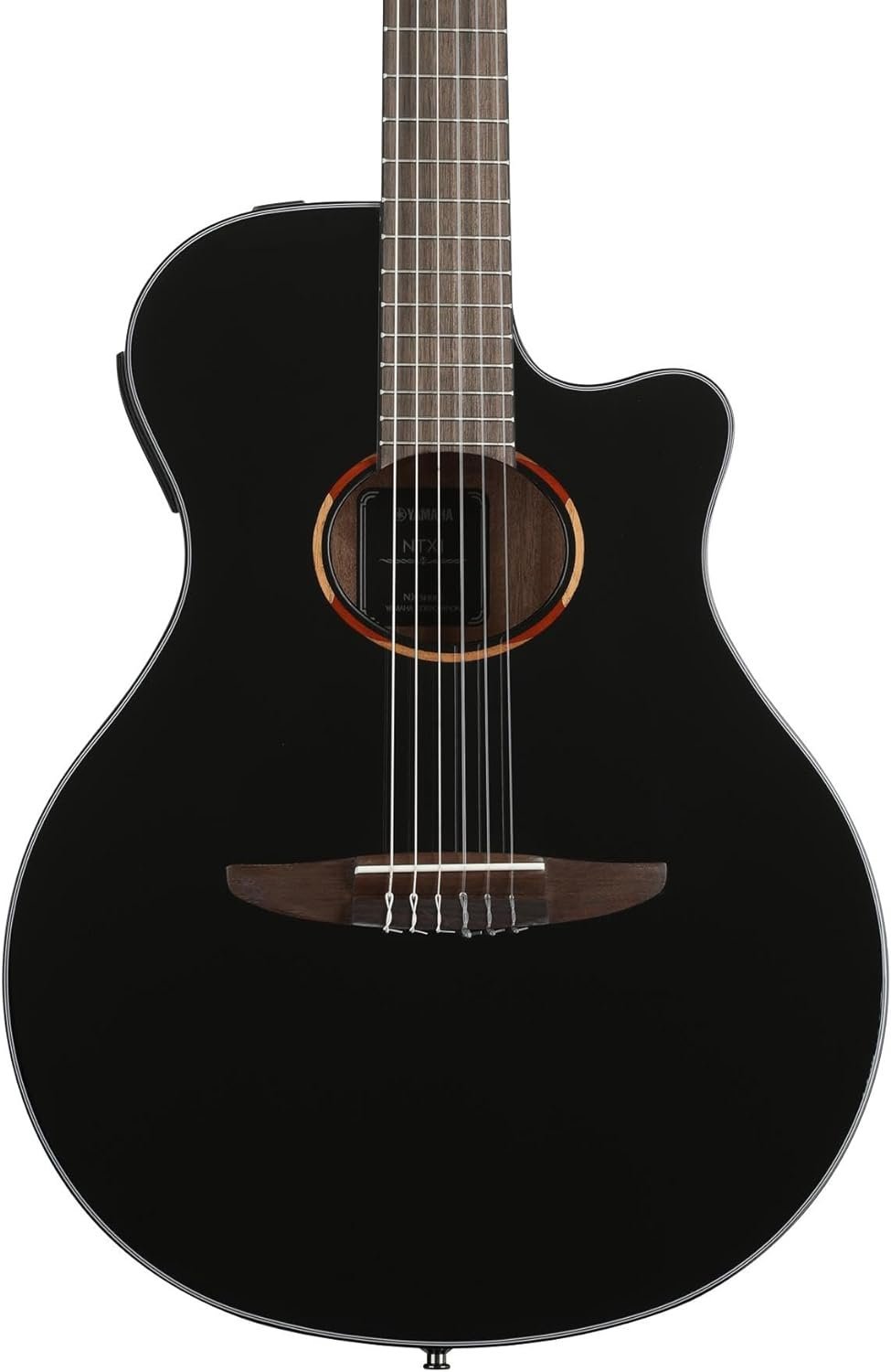 Yamaha NTX1 BL Cutaway Acoustic-Electric Nylon-String Classical Guitar, Black