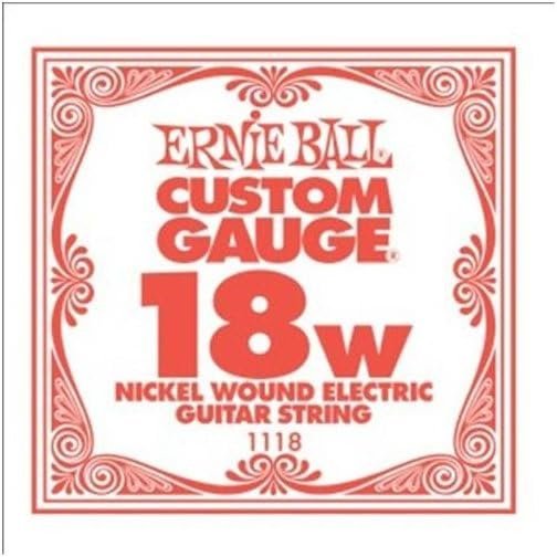 Ernie Ball P01018 Plain Steel Replacement String - .018 Gauge Single String