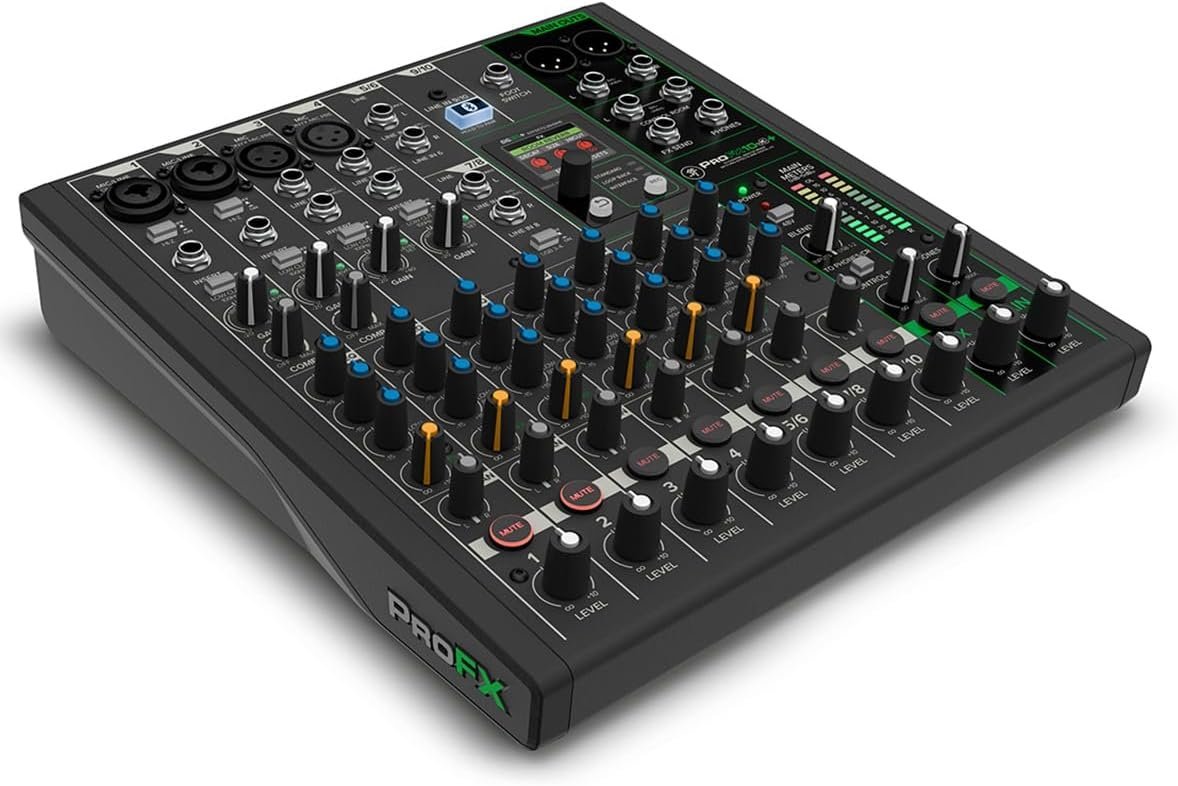 Mackie ProFX10v3+ 10-channel Mixer with USB and Enhanced Effects