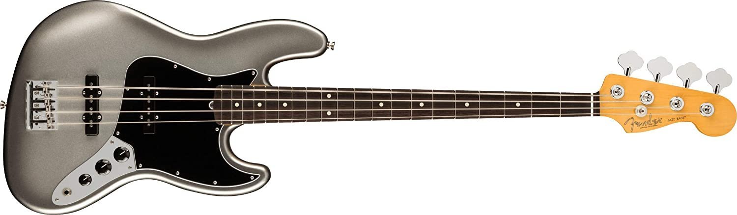 Fender American Professional II Jazz Bass, Mercury, Rosewood Fingerboard