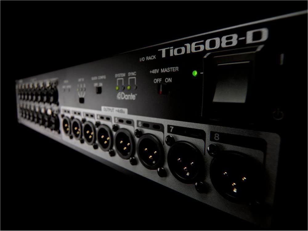Yamaha Tio1608-D 16-Input, 8-Output Dante Stage Box for TF Series