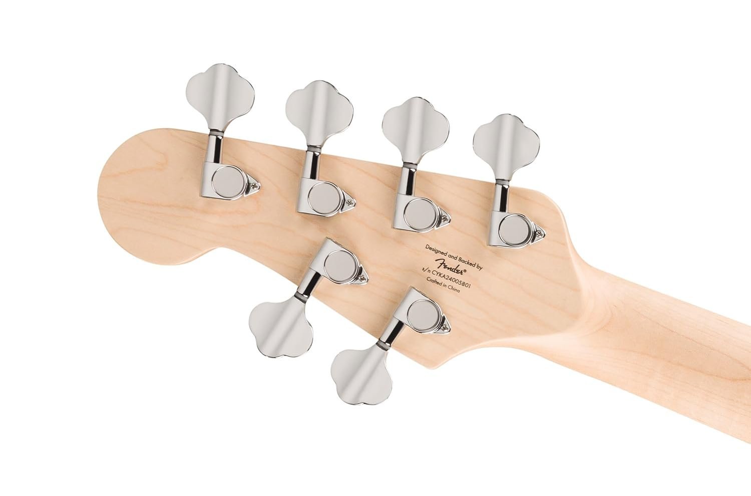 Squier Affinity Series Jazz Bass VI, Laurel Fingerboard, Black Pickguard, Black Metallic