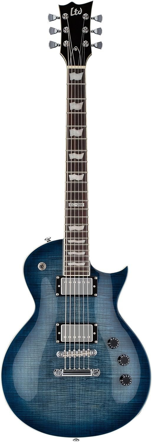 ESP LTD EC-256FM Electric Guitar, Cobalt Blue