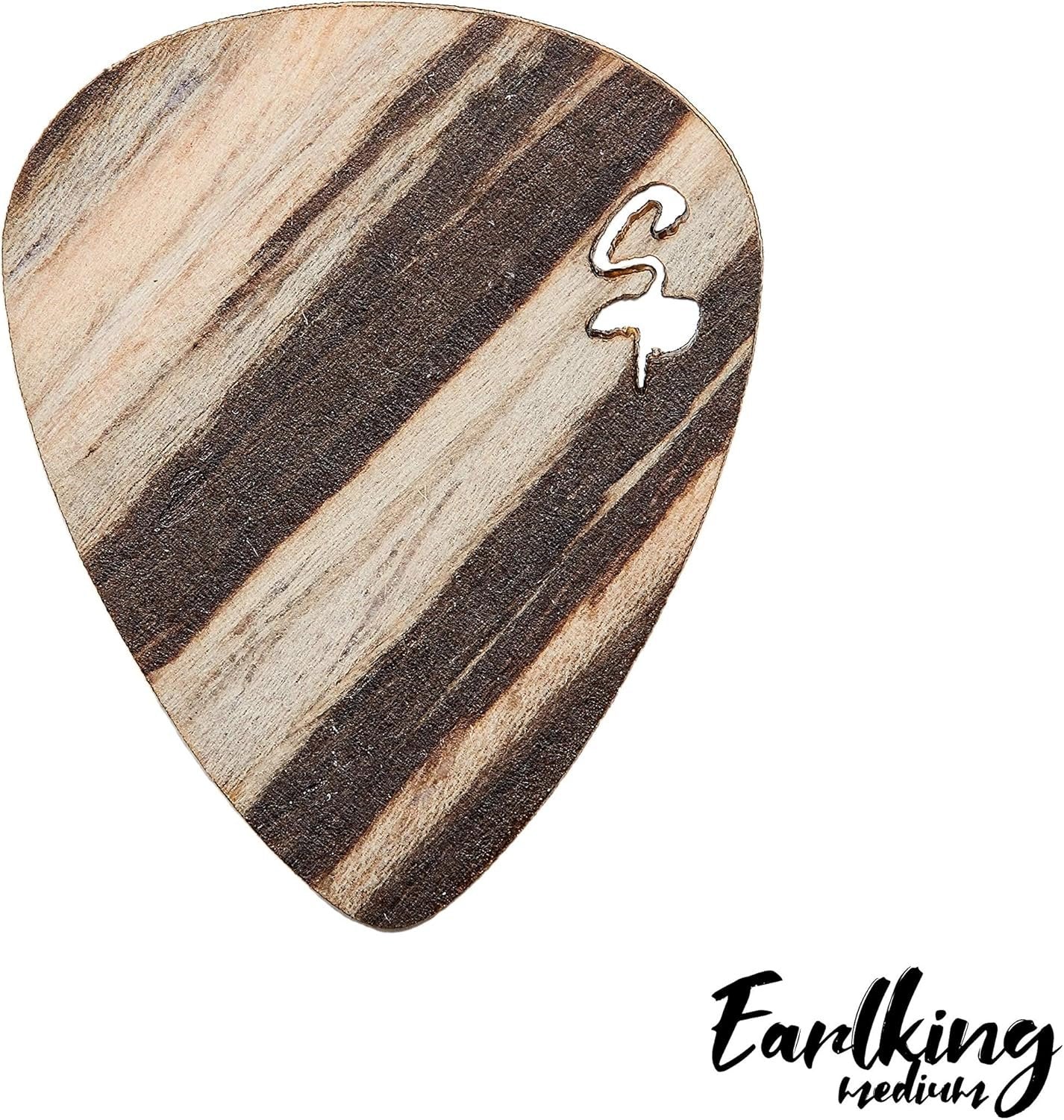 Stickpick | Set of 7 flexible guitar picks made of real wood | For electric, acoustic and bass guitars in various strengths | In aluminum can | Sustainably manufactured | Made in Germany