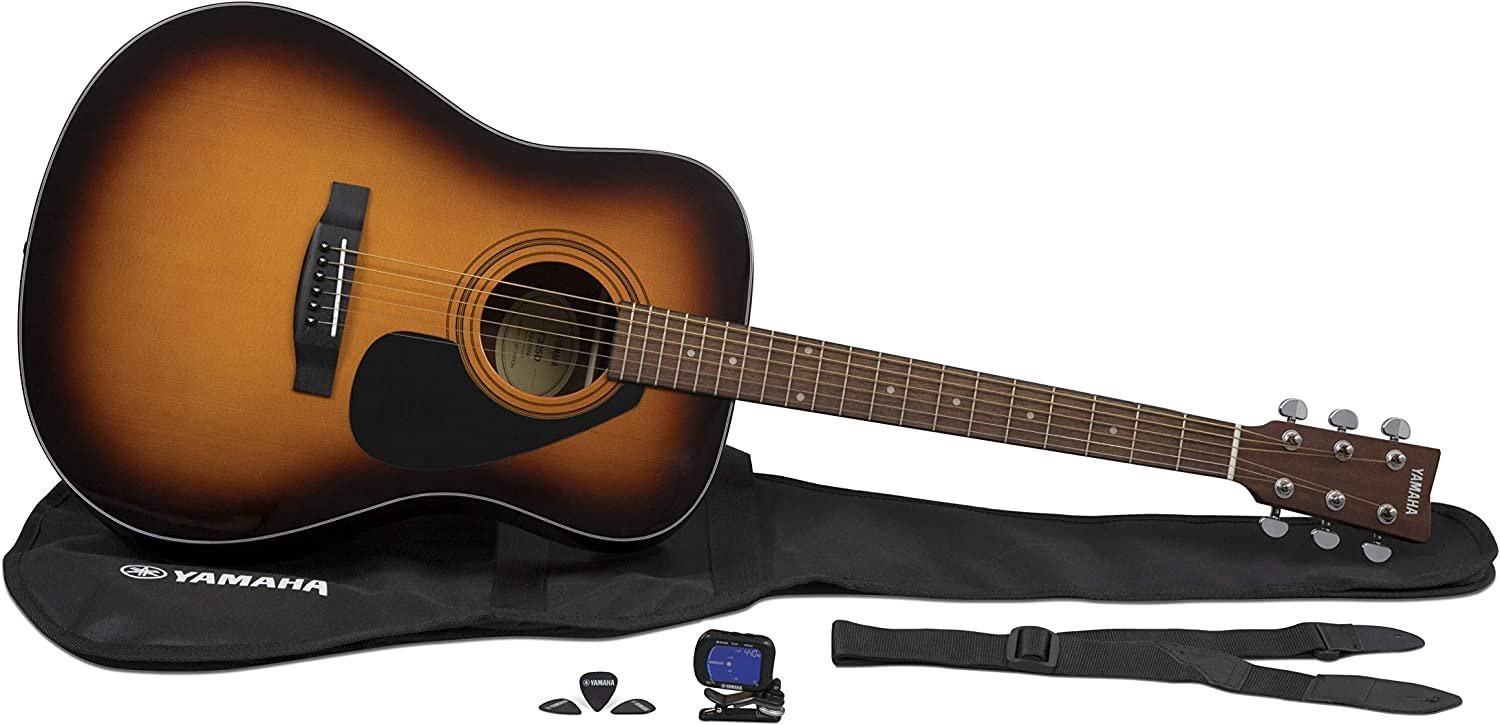 Yamaha GigMaker Standard Acoustic Guitar w/ Gig Bag, Tuner, Strap and Picks - Sunburst