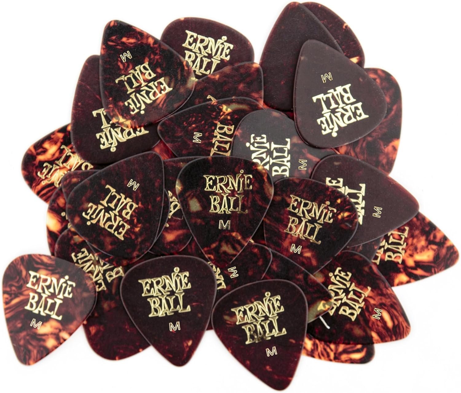 Ernie Ball Guitar Picks, Medium, Shell, 144-pack (P09112)