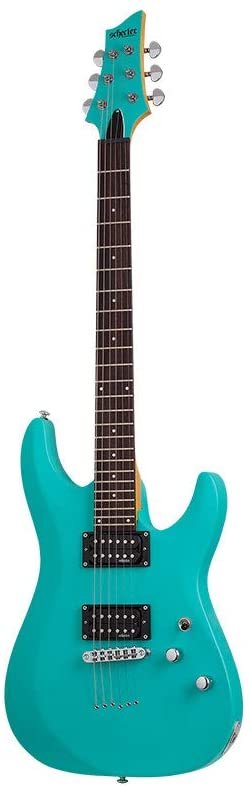 Schecter C-6 Deluxe 6-String Electric Guitar (Right-Hand, Satin Aqua)