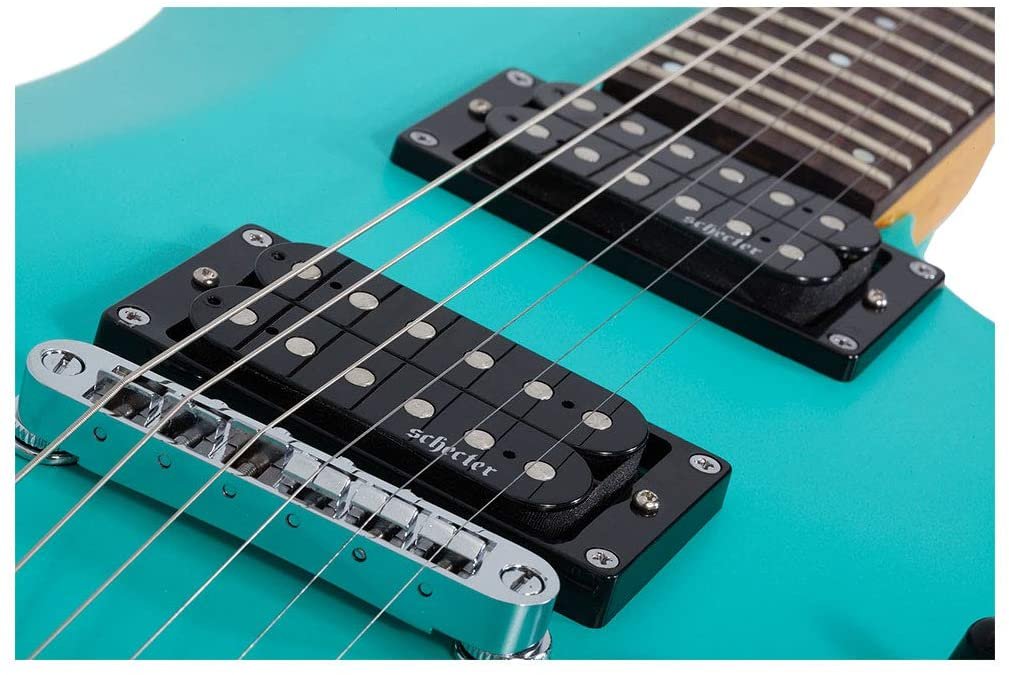 Schecter C-6 Deluxe 6-String Electric Guitar (Right-Hand, Satin Aqua)