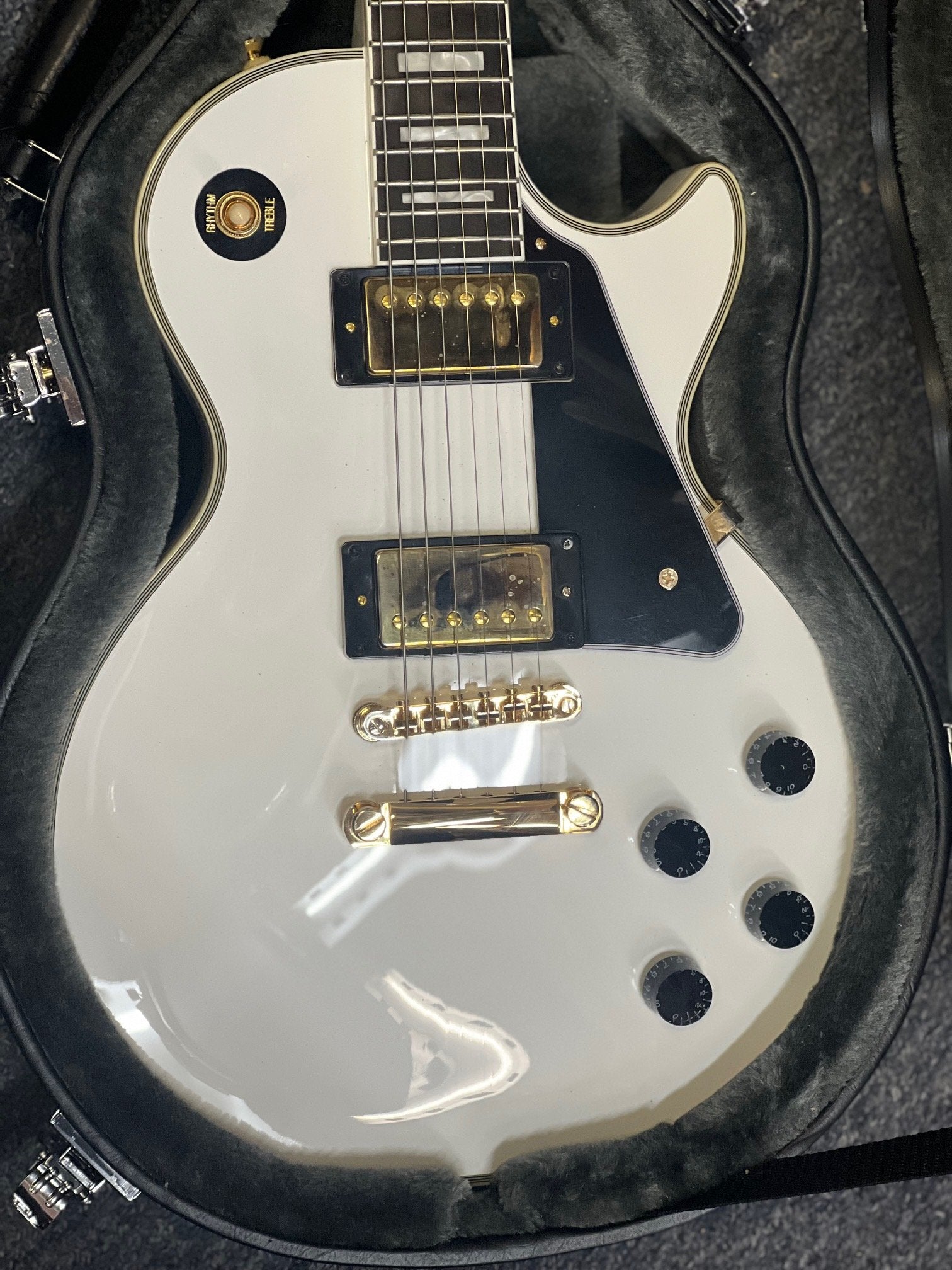 Epiphone Les Paul Custom, Alpine White with Gold Hardware