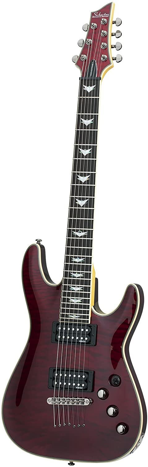 Schecter Omen Extreme-7 Electric Guitar (Black Cherry)