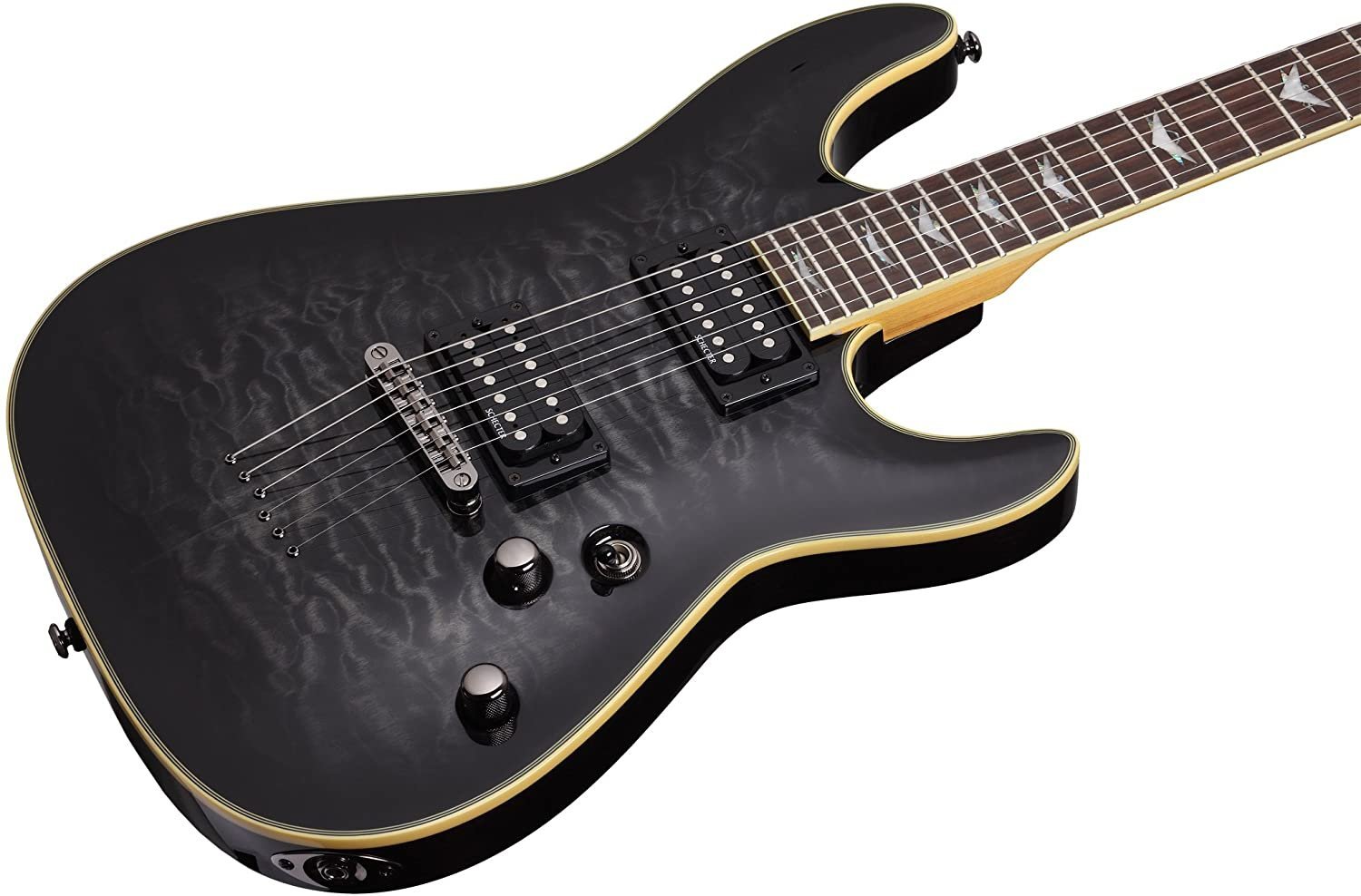 Schecter Omen Extreme-6 Electric Guitar (See-Thru Black)