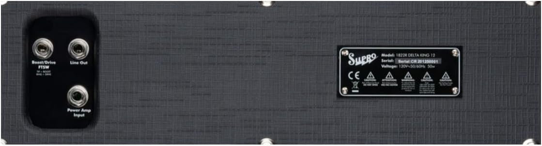 Supro Delta King 12 1 x 12-inch 15-watt Tube Combo Amp - Black and Black