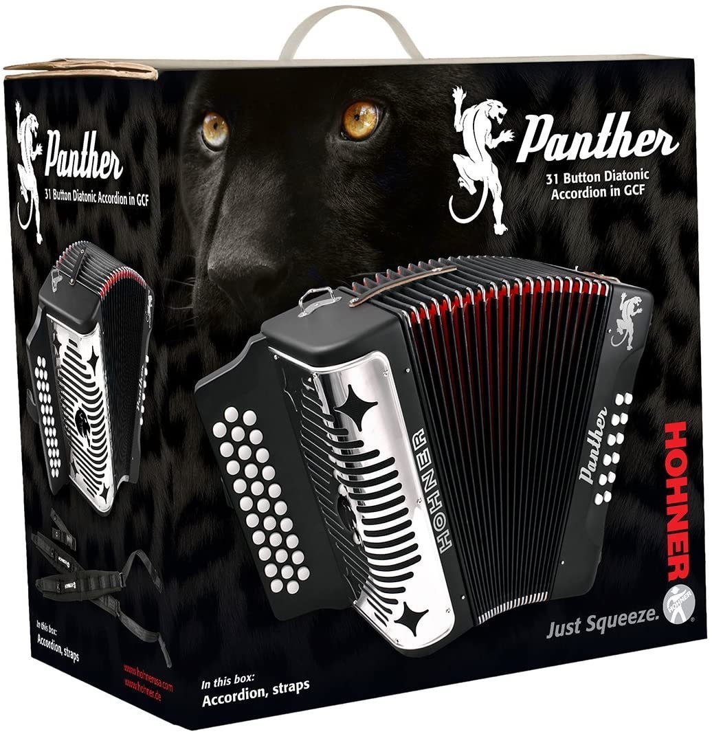 Hohner Panther Accordion F/Bb/Eb Keys (3100FB)