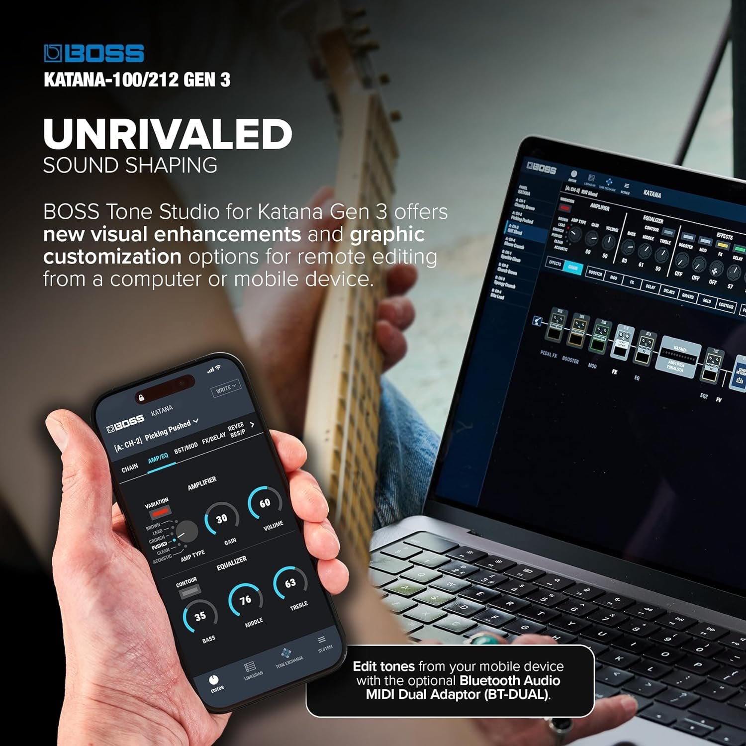 Boss Katana-100/212 Gen 3 100-watt 2 x 12-inch Combo Amplifier