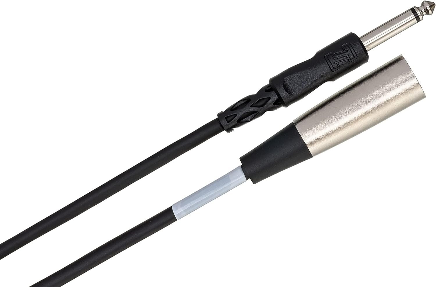 Hosa PXM-105 1/4" TS to XLR3M Unbalanced Interconnect Cable, 5 Feet