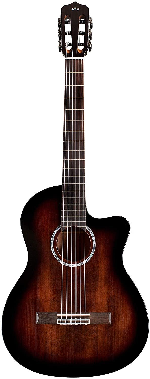 Cordoba Fusion 5 Sonata Burst Acoustic-Electric Cutaway Nylon String Guitar, Fusion Series