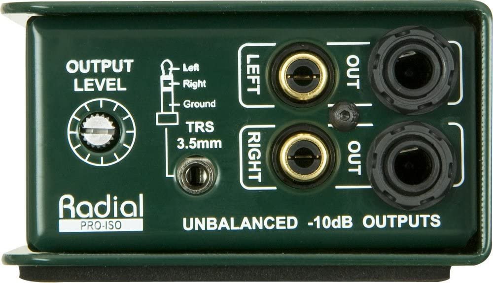 Radial Engineering PRO ISO Stereo Line Isolator +4dB to -10dB with Radial Transformer