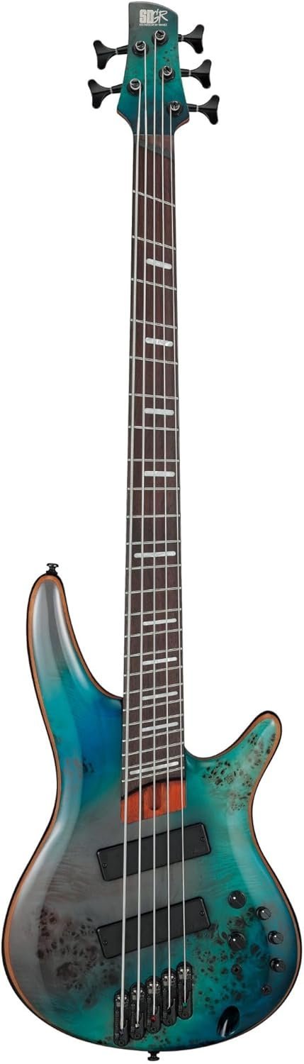 Ibanez Bass Workshop SRMS805 Multi-scale 5-string Bass Guitar - Tropical Seafloor