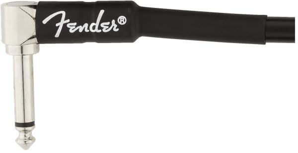 Fender Professional Series Instrument Cable, Guitar Cable, Guitar Accessories, Straight/Straight, Black, 15ft