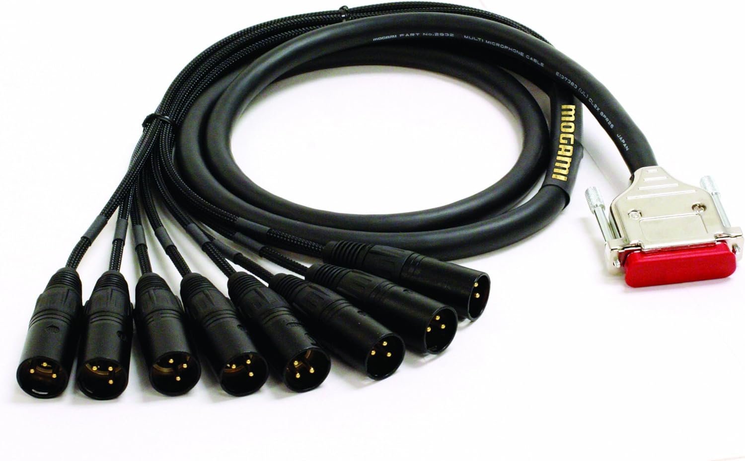 Mogami Gold DB25-XLRM-05 Analog Recorder Interface Cable, 8 Channel, DB25 to XLR-Male, 5 ft.