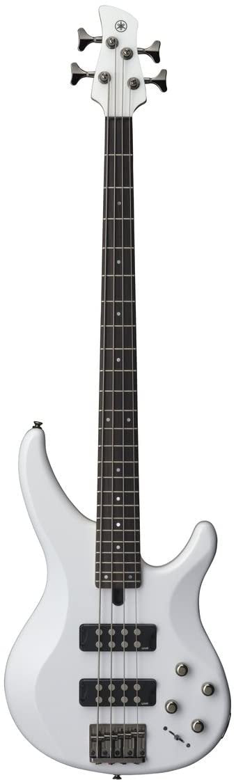 Yamaha 4 String Bass Guitar, Right Handed, White, (TRBX304 WH)