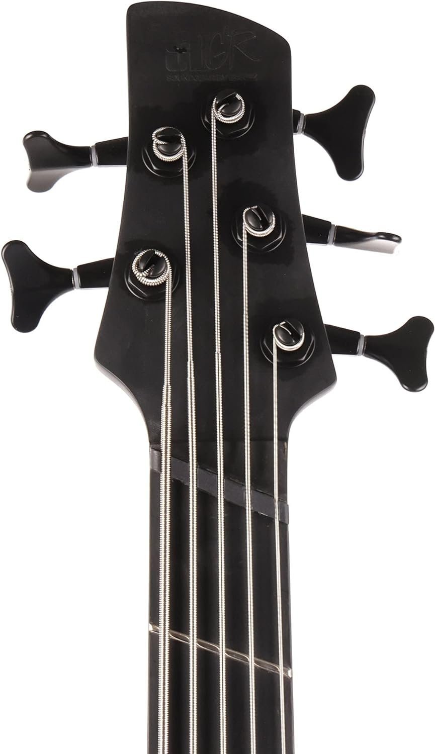 Ibanez SRMS625EXBKF SR Iron Label 5-String Multiscale Electric Bass Guitar (Right-Hand, Black Flat)