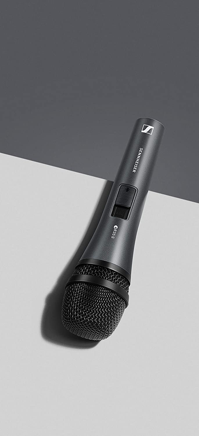 Sennheiser Consumer Audio E835-S Dynamic Cardioid Vocal Microphone with on/off switch, Charcoal (e835 S)