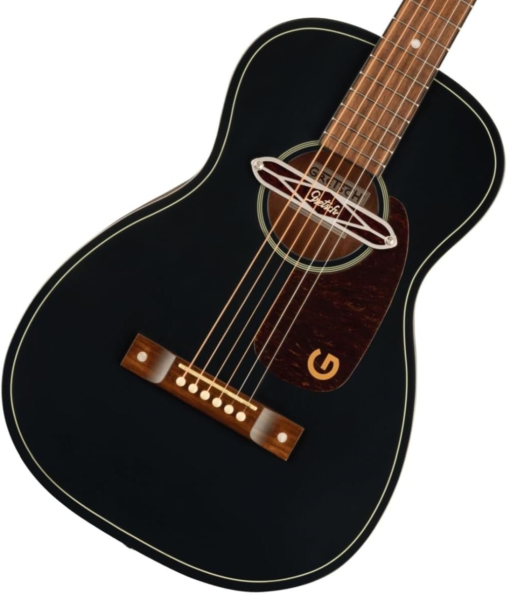 Gretsch Jim Dandy Deltoluxe Parlor Acoustic-electric Guitar - Black