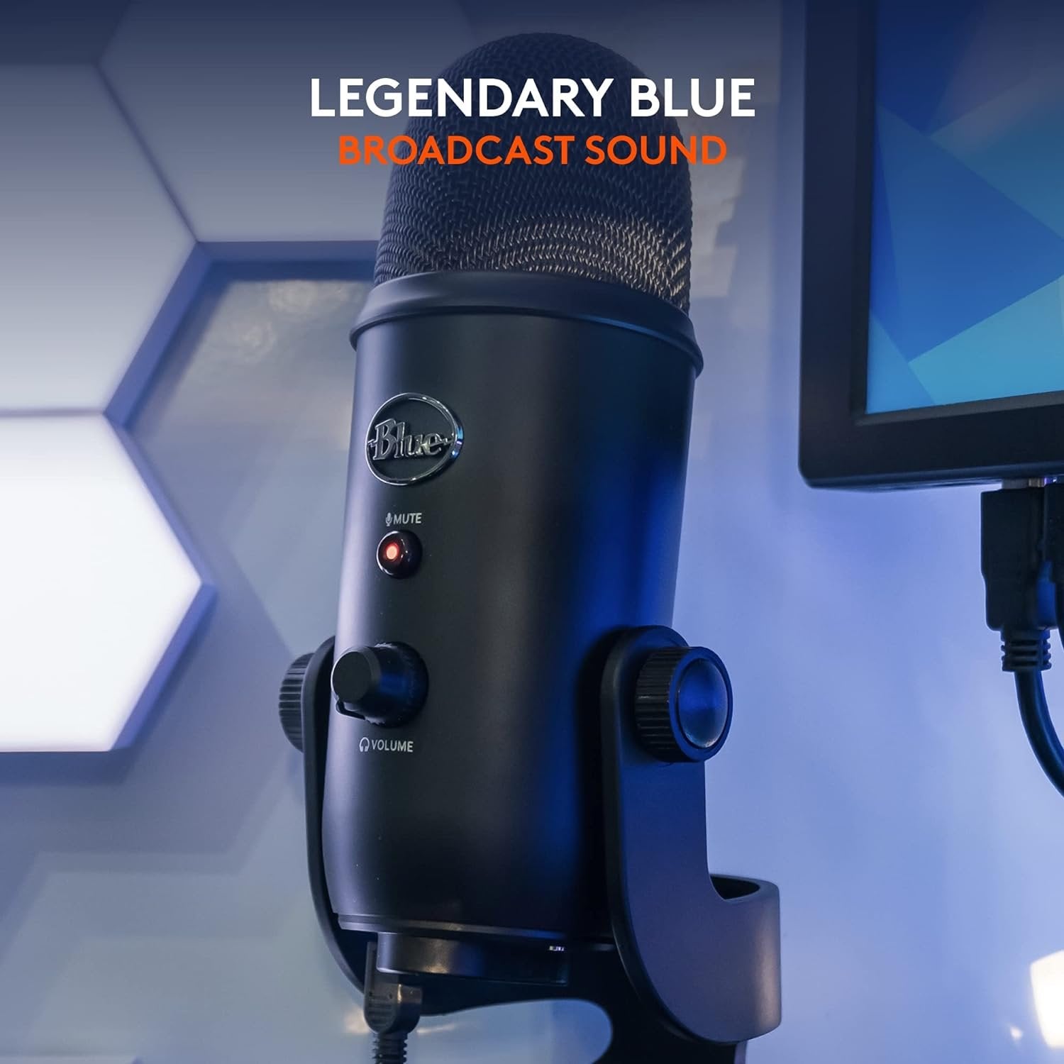 Blue Yeti USB Microphone for Recording, Streaming, Gaming,