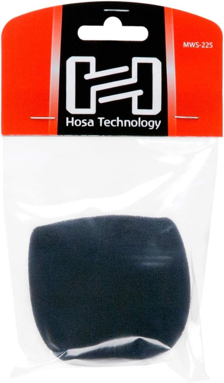 Hosa MWS-225 Black Microphone Windscreen