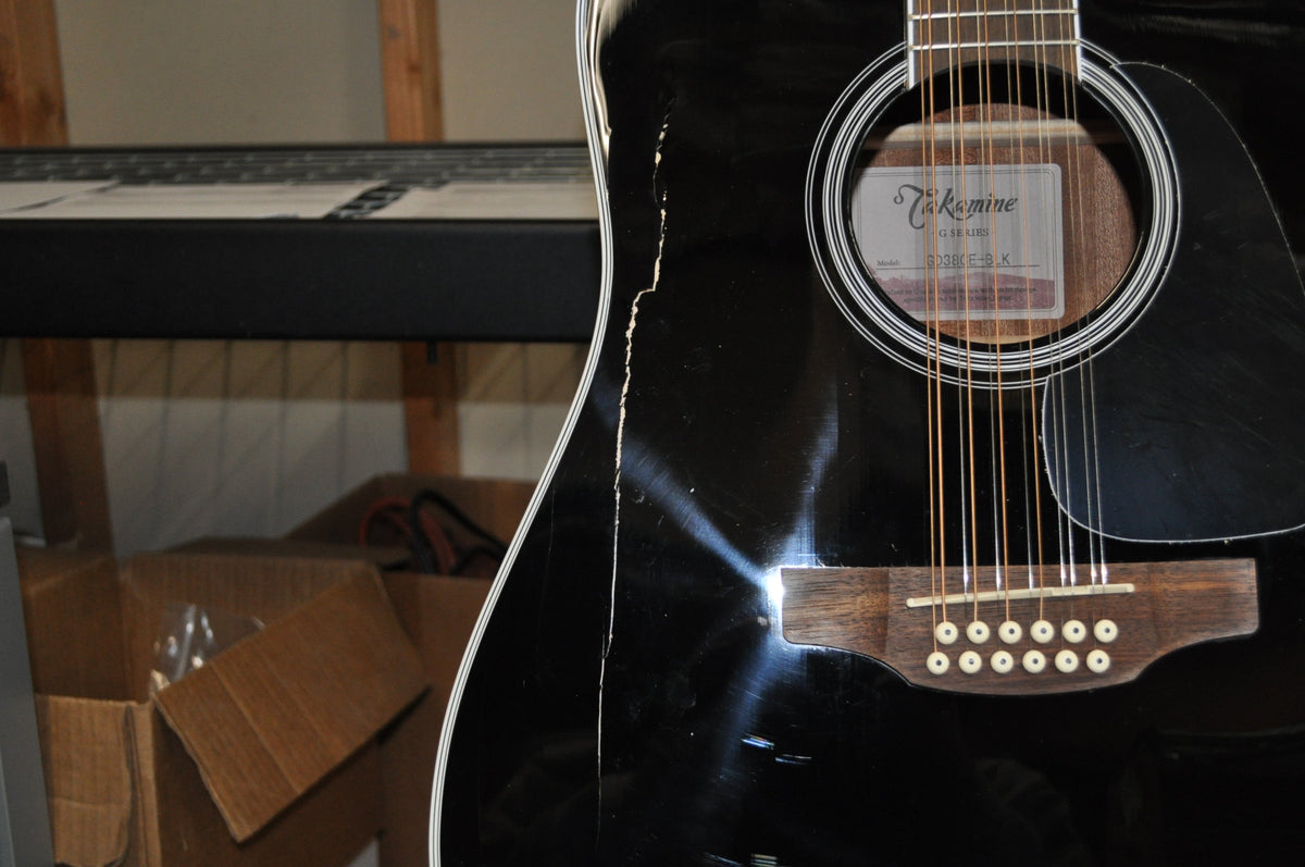 Takamine GD-38CE 12-string Acoustic-electric Guitar - Black