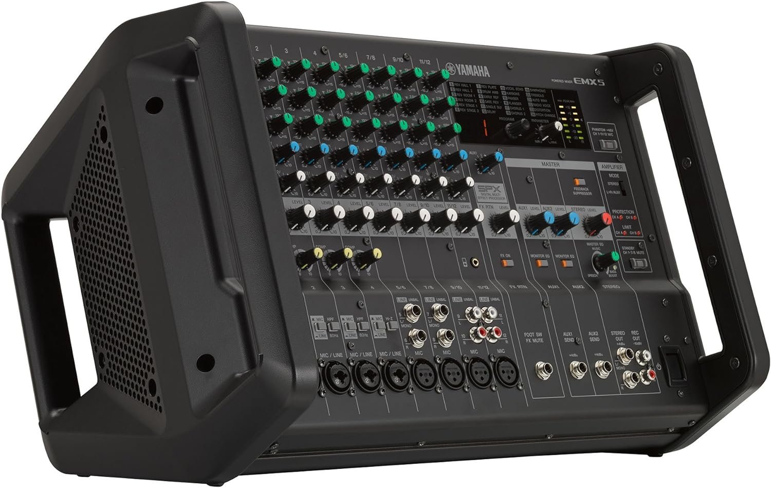 Yamaha EMX5 12-input Stereo Powered Mixer w/ DSP Effects , Black